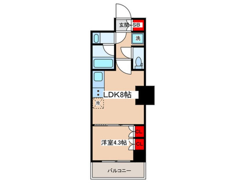 間取図 パークアクシス錦糸公園