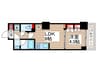 パークアクシス錦糸公園 1LDKの間取り