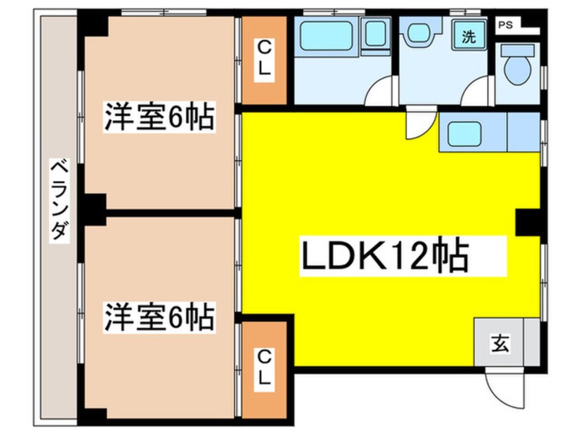 間取図 ハイム中幸