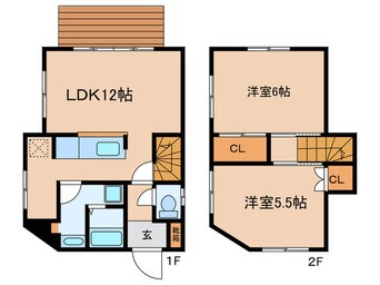 間取図 是政1丁目戸建