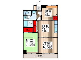 間取図 グランドール神谷