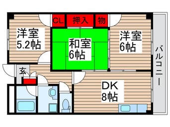 間取図 ハイツオカダ