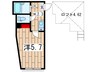 ポルタピローテ 1Kの間取り