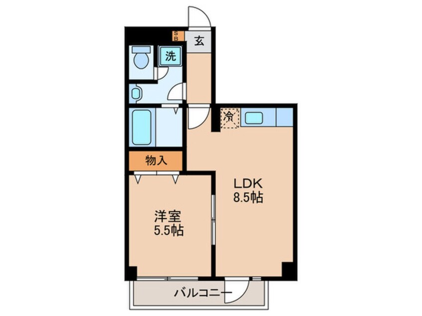 間取図 クリスタルハイムⅡ