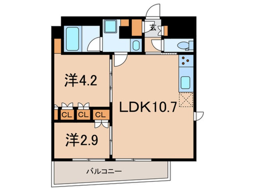 間取図 ルフォンプログレ品川大井