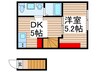 仮）柏市加賀三丁目新築計画 1DKの間取り