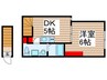 仮）柏市加賀三丁目新築計画 1DKの間取り