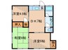 グレイスハイム２ 3DKの間取り