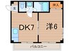 第二高政ビル 1DKの間取り