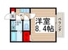 クレフラスト北小金Ａ棟 1Kの間取り