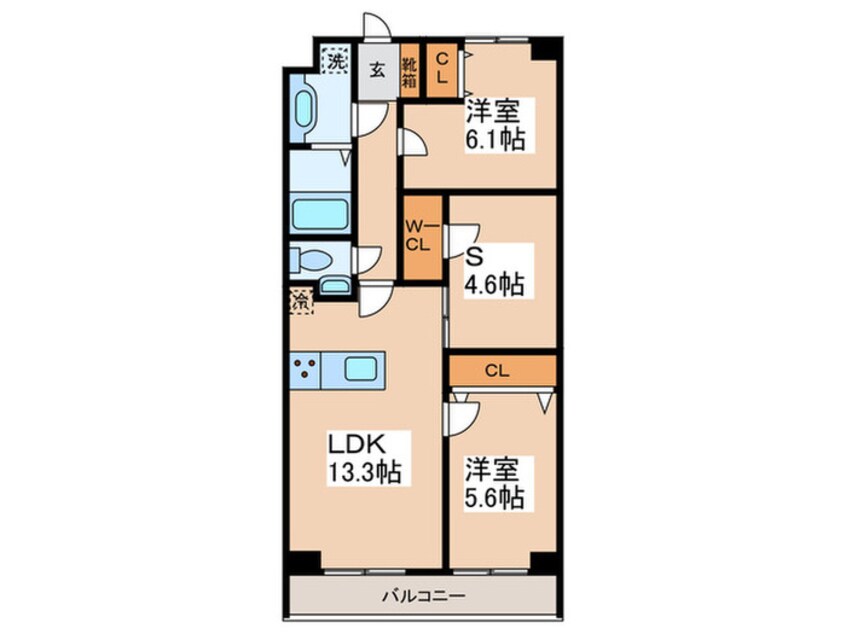 間取図 Beverly Homes 豊島園（103）