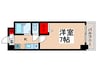 グランシャルム南行徳Ⅰ 1Kの間取り