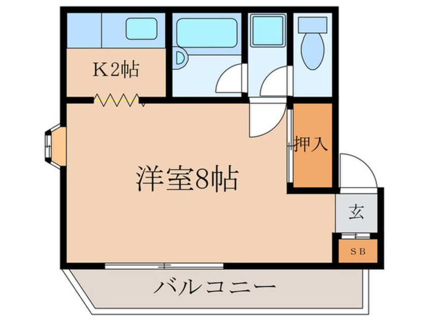 間取図 第３江口コ－ポ