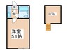 プラザドゥファーゴＡ 1Kの間取り