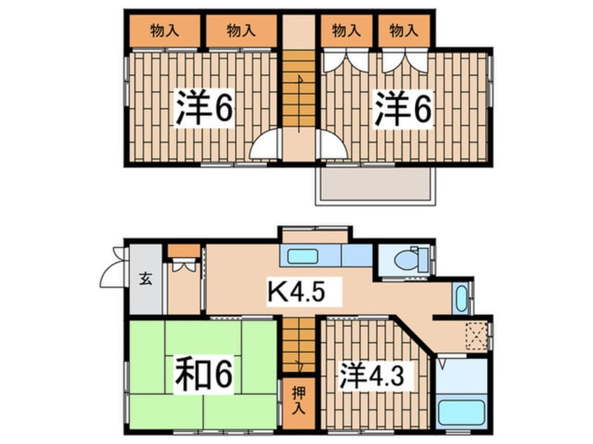間取図 HIRASAWA　HOUSE