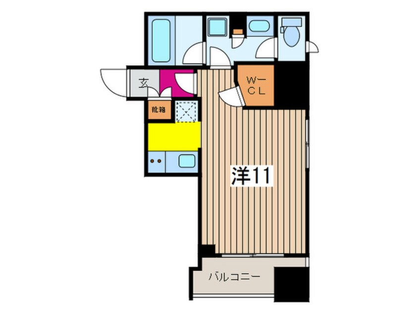 間取図 パークアクシス小伝馬町