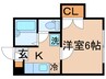 カームケイエス 1Kの間取り