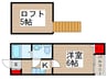 プライムメゾン 1Kの間取り