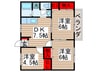 サンハウス今井Ｂ 3DKの間取り