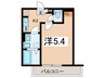 フルセイル高座渋谷 1Kの間取り