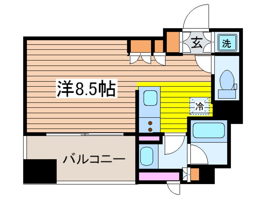 間取図 パ－クアクシス茅場町