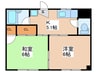 サンシティー立石 2Kの間取り