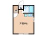 ハイツ上町（５４－２－２） 1Rの間取り