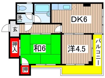 間取図 道場北マンション