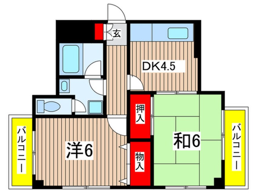 間取図 道場北マンション