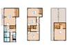 中野1丁目戸建て 4DK+Sの間取り