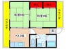 菱興百合ヶ丘マンションB(208) 2Kの間取り