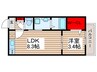シエルドール南柏 1LDKの間取り