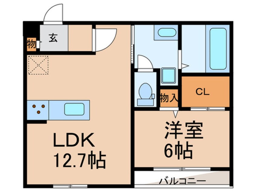 間取図 仮）渋谷区代々木５丁目計画