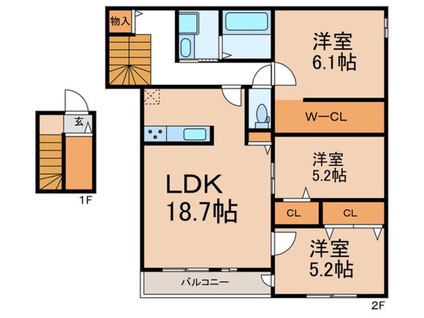 間取図 仮）渋谷区代々木５丁目計画