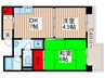 ﾊｲﾑ丸共 2DKの間取り