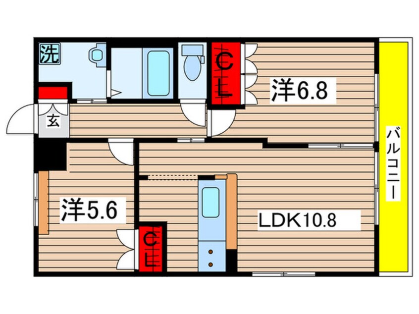 間取図 グラン・ウッドA