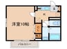 パ－クサイドコ－ト 1Kの間取り