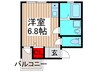 エスポワール 1Rの間取り