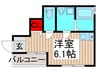 エスポワール 1Rの間取り