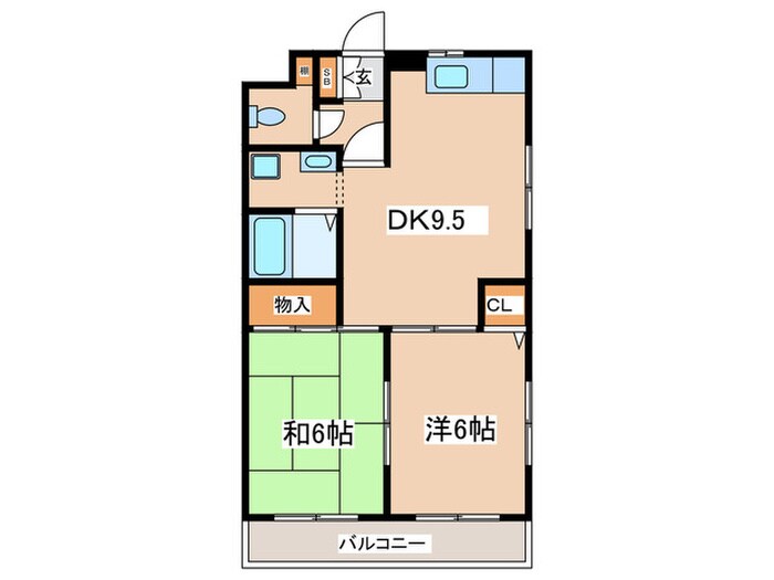 間取り図 リバーシティ中山B棟