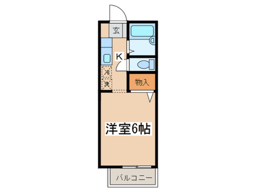 間取図 サンシテイ狛江