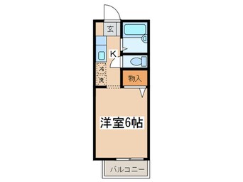 間取図 サンシテイ狛江