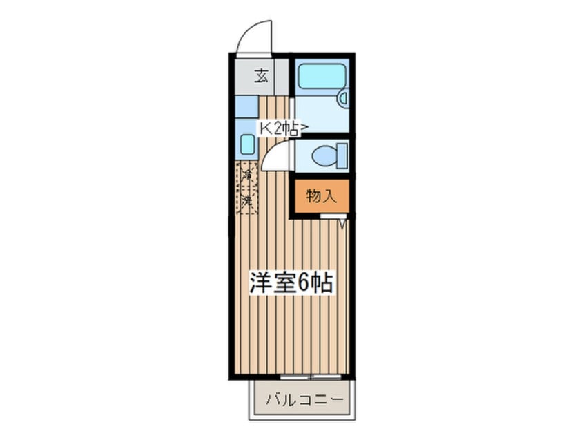 間取図 サンシテイ狛江