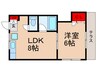 ハウス中島第２ 1LDKの間取り