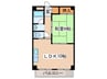 晴見町ハイツ 1LDKの間取り
