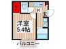GOD BLESS OMIYA 1Kの間取り