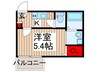 GOD BLESS OMIYA 1Kの間取り