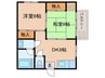 シャンブルドット元住吉 2DKの間取り