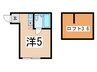サンコートたちばな台 1Rの間取り