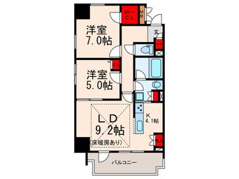 間取図 レジディア町屋